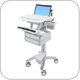 Ergotron SV41-3120-0 StyleView Healthcare Laptop Cart, non-powered, 2 Drawers