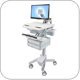 Ergotron SV41-3220-0 StyleView LCD Monitor Arm Cart, non-powered, 2 Drawers