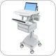 Ergotron SV42-3121-1 StyleView Medical Laptop Cart, SLA Powered, 2 Drawers
