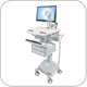 Ergotron SV42-3342-1 StyleView Medical Cart with LCD Pivot, LiFe Powered, 4 Drawers