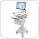 Ergotron SV42-3341-1 StyleView LED Pivot Medical Cart, SLA Powered, 4 Drawers