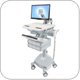 Ergotron SV42-3262-1 StyleView Healthcare Cart with LCD Arm, LiFe Powered, 6 Drawers