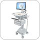 Ergotron SV42-3362-1 StyleView Healthcare Cart with LED Pivot, LiFe Powered, 6 Drawers