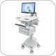 Ergotron SV42-3261-1 StyleView Healthcare Cart with LED Monitor Arm, SLA Powered, 6 Drawers
