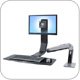 Ergotron 24-313-026 WorkFit-A, Single LD Sit-Stand Workstation