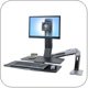 Ergotron 24-317-026 WorkFit-A, Single LD with Worksurface