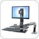 Ergotron 24-314-026 WorkFit-A, Single HD Monitor with Worksurface