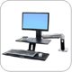 Ergotron 24-390-026 WorkFit-A with Suspended Keyboard, Single LD
