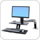 Ergotron 24-391-026 WorkFit-A with Suspended Keyboard, Single HD
