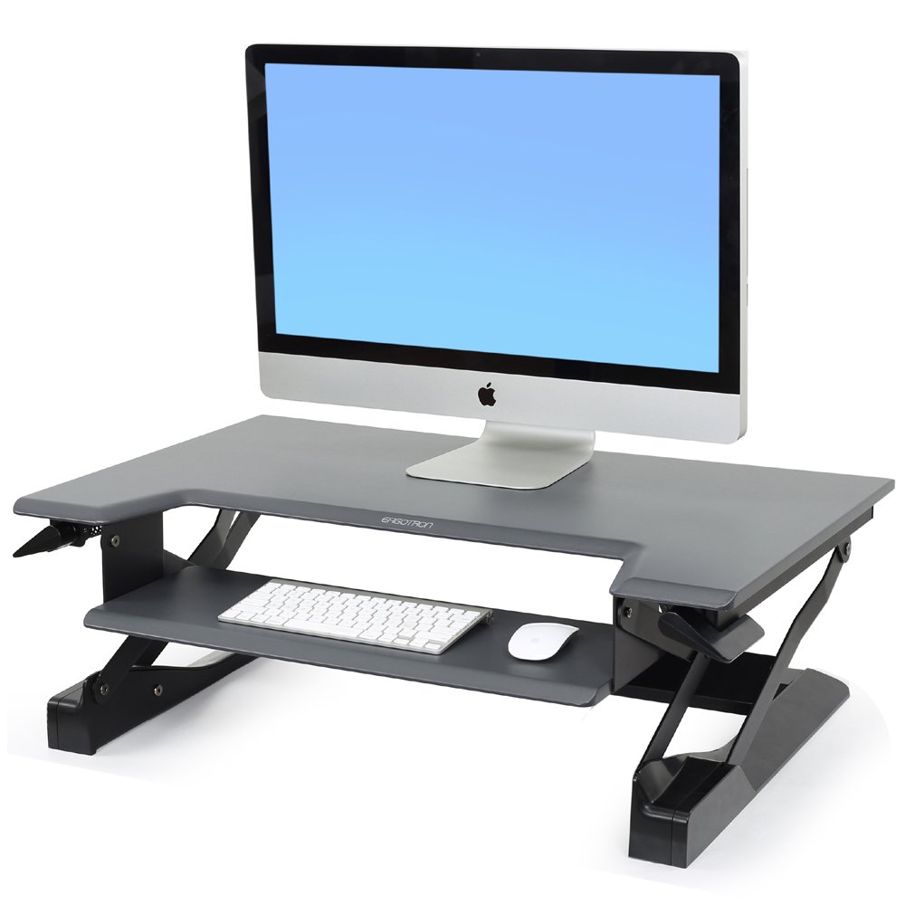 An iMac on Ergotron 33-397-085 WorkFit-T 