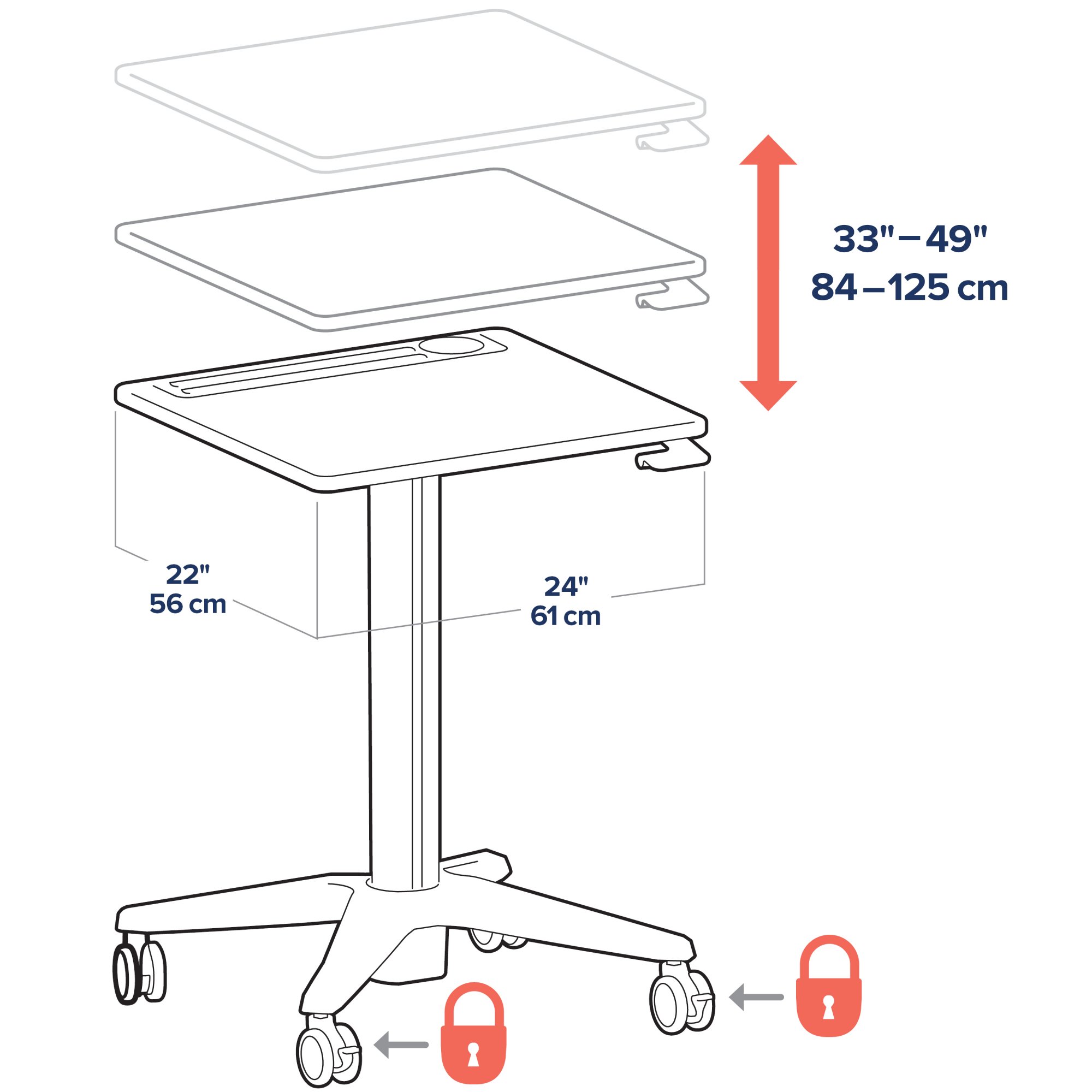 Ergotron 24-481-003 LearnFit Sit-Stand Desk for Students 9 years and over