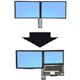Ergotron 97-938-062 WorkFit Conversion Kit: Dual to LCD & Laptop