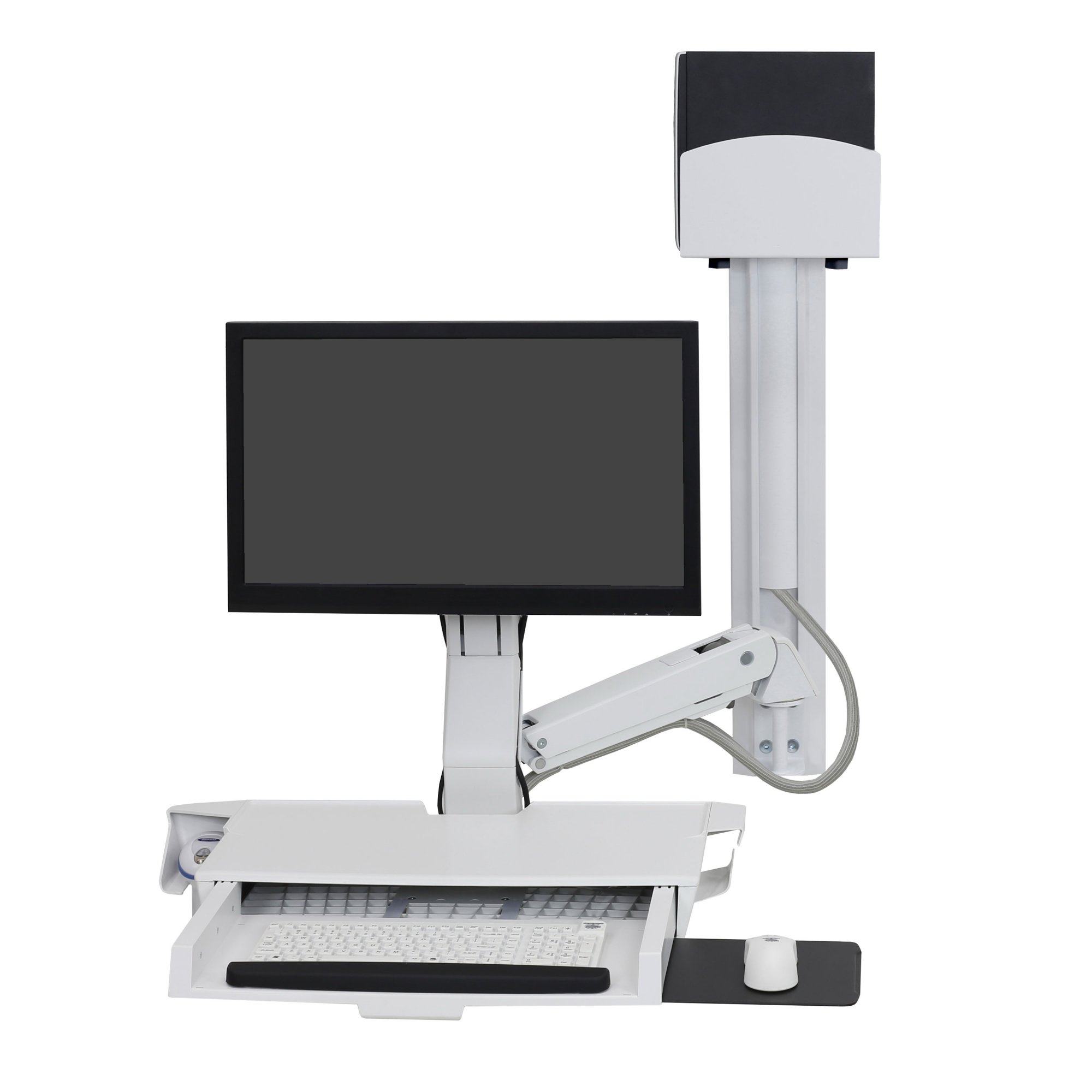 Ergotron 45-272-216 Sit-Stand Combo System, Worksurface (white)