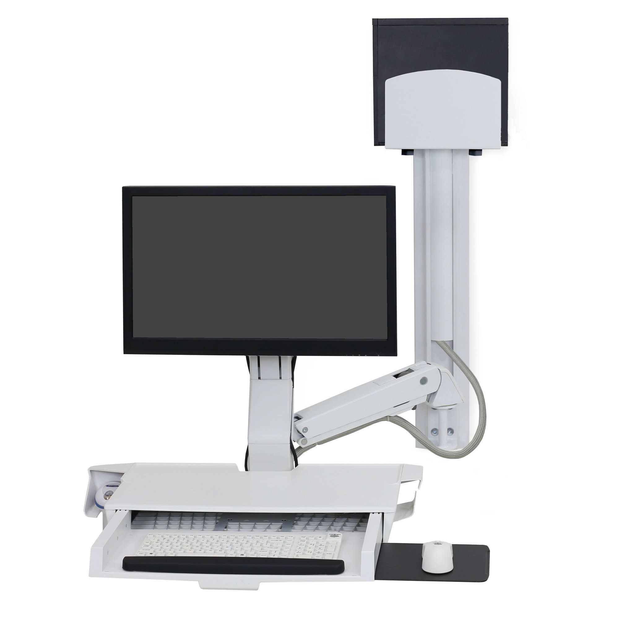 Ergotron 45-270-216 Sit-Stand Combo System, Worksurface (white)