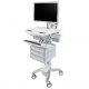 Ergotron SV43-2590-0 StyleView Medical Cart with HD Pivot, 9 Drawers