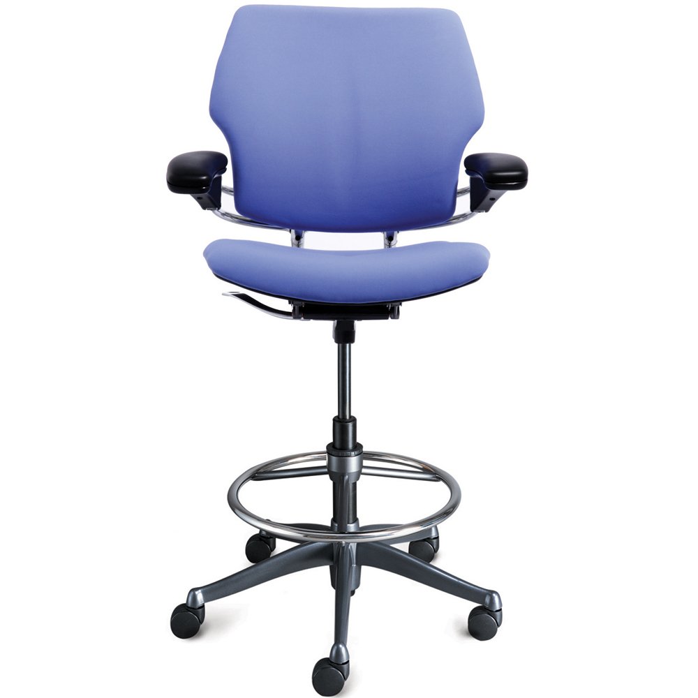 Humanscale Freedom Ergonomic Drafting Leather High Office Chair Lg 