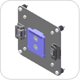 Humanscale VM28-11 Standard 100mm x 100mm VESA Plate (also used for 75mm x 75mm) with hardware for M2 or M8