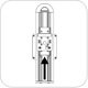 Humanscale UFEA-S-M8 Universal Front End Adjuster for M2 and M8