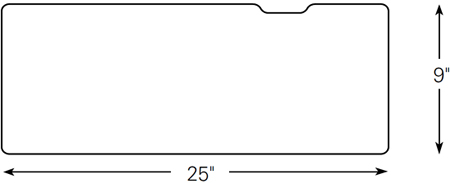 Technical drawing for Humanscale 259 Float Keyboard Platform