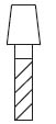 V In-Set Pivot: For mounting into horizontal surfaces. Requires a hole 0.65" in diameter