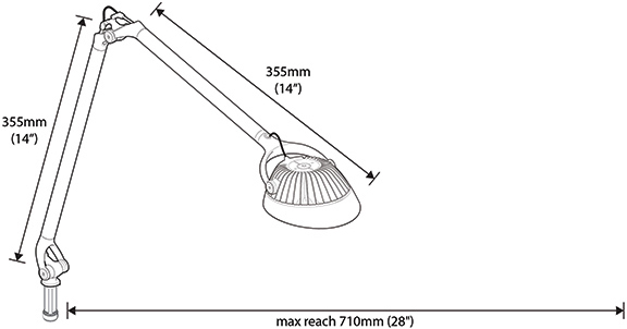 Humanscale EV Element Vision 7 Watt Hi-Output MCX LED Light