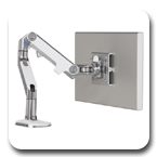 Humanscale M8 Flat Panel Articulating LCD Monitor Arm (Build-Your-Own) LED Desk Mount or Wall Mount