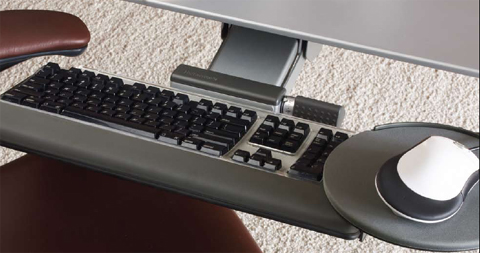 Humanscale keyboard system with Mouse Platform