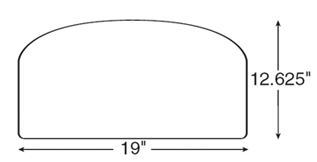 Diagram for Humanscale 800 Standard keyboard Tray Platform