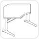 IdeaAtWork Proliftix Electric Equal Corner 2 Legs Sit-Stand Height Adjustable Workcenter