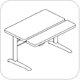 IdeaAtWork Proliftix Electric Rectangular Bi-Level Height Adjustable Workcenter