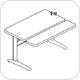 IdeaAtWork Proliftix Crank Rectangular Bi-Level Height Adjustable Workcenter