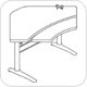 IdeaAtWork Proliftix Crank Equal Corner Bi-Level 2 Legs Height Adjustable Workcenter