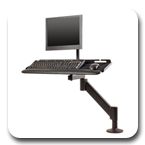 Innovative 9139 Heavy-duty LCD Data Entry Arm with 31 inch Horizontal Reach