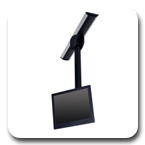 Innovative 9182 Ceiling Mount with Track and 24" Pole 9182-24 or 48" Pole 9182-48