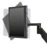 LCD Arms 7000 pivots from landscape to portrait