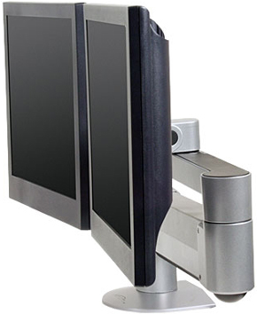 Innovative 7500-Wing-1500 Dual LCD Arm with Monitors