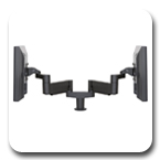 Innovative 7000-8408 Dual 7000 LCD Monitor Arm Mount - 24" Reach