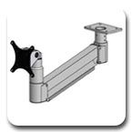 Innovative 7020-500HY-104 or 7020-800HY-104 Long Reach (24") Under Cabinet/Table LCD Mount Arm