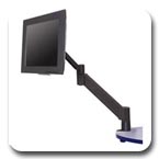 Innovative 7045 Flat Panel Radial LCD Monitor Arm with Fixed 45° Forearm (20.4")