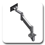 Innovative 9105-XHD Extra Strength Heavy Duty (69.1 lb) Desk Mount LCD Monitor Arm with 100x200mm VESA