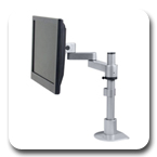 Innovative 9112-S-28 Articulating LCD Pole Mount Arm with 28" Standard Pole and 14" Horizontal Reach