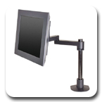 Innovative 9112-S-30 Articulating LCD Pole Mount Arm with 30" Standard Pole and 14" Horizontal Reach