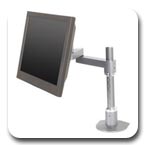 Innovative 9114-S-12 Euro Series Articulating LCD Pole Mount Arm with 12" Pole and 14" Extended Reach