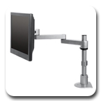 Innovative 9130-S-28 Long Reach Flat Panel LCD Pole Mount Arm with 28" Pole and 16" Horizontal Reach