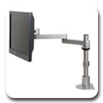 Innovtaive 9130-S-12 Long Reach 16" Double LCD Monitor Arm 12" Pole Mount