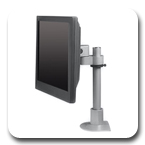 Innovative 9136-S-12 Articulating 12 inch Flat Panel LCD Pole Mount