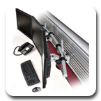 Innovative 9169-3 ArcView Triple Monitor Beam with one 12" Pole