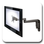 Innovative 9300-HD Articulating LCD Wall Mount with Cable Management and Spring-Assist Tilter