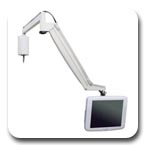Innovative 9450 Long Reach (65") Heavy Duty Wall Mounted Point of Care Monitor Arm
