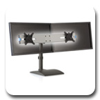 Innovative 9109-Switch Freestanding Dual LED Monitor Stand (14" Pole)